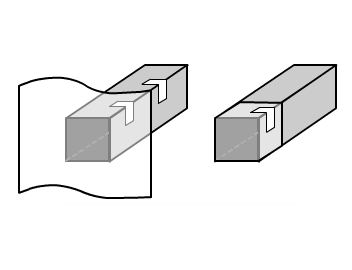 筒の片方をふさいだパラフィン紙をがはずれないようにセロハンテープで筒に固定しよう。