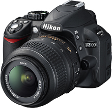 デジタル一眼レフカメラ「ニコン D3100」および「AF-S DX NIKKOR 55