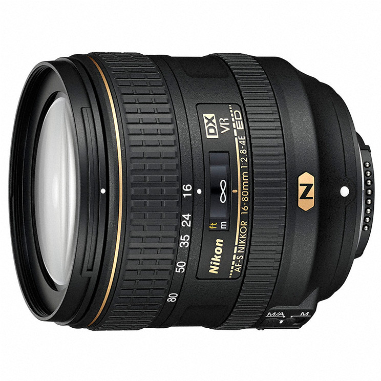 小型・軽量の、ニコンDXフォーマット対応の5倍標準ズームレンズ「AF-S DX NIKKOR 16-80mm f/2.8-4E ED VR」を