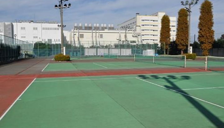 テニスコートの様子