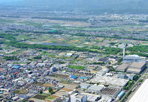 空から見た相模原製作所