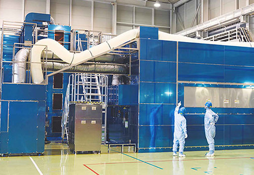 クリーンルームの内部