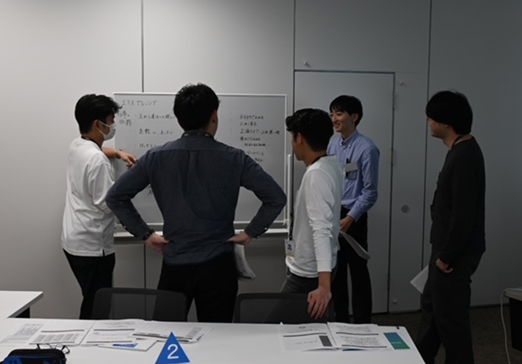 新人フォロー研修の風景